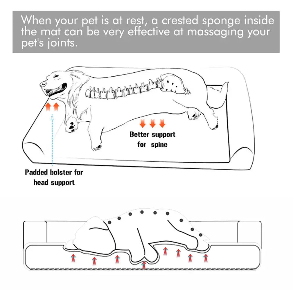 Orthopedic Dog Bed - Extra Large Mattress with Removable Washable Cover