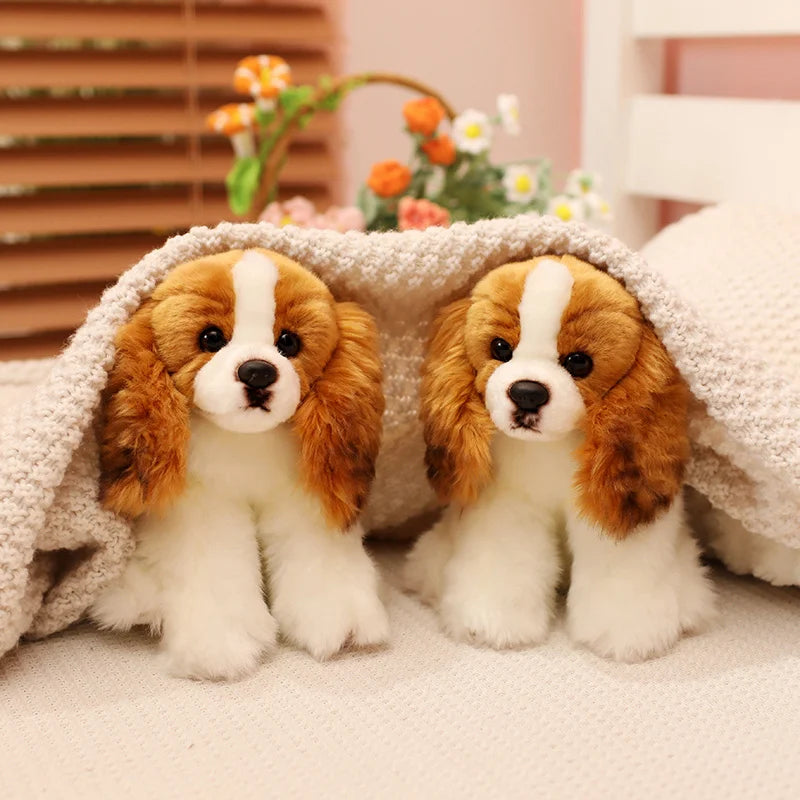 Cavalier King Charles Spaniel Dog Plush Toys Soft Stuffed Simulation Animal Cute Pet Puppy Babys Sleeping Pillow for Kids Girls