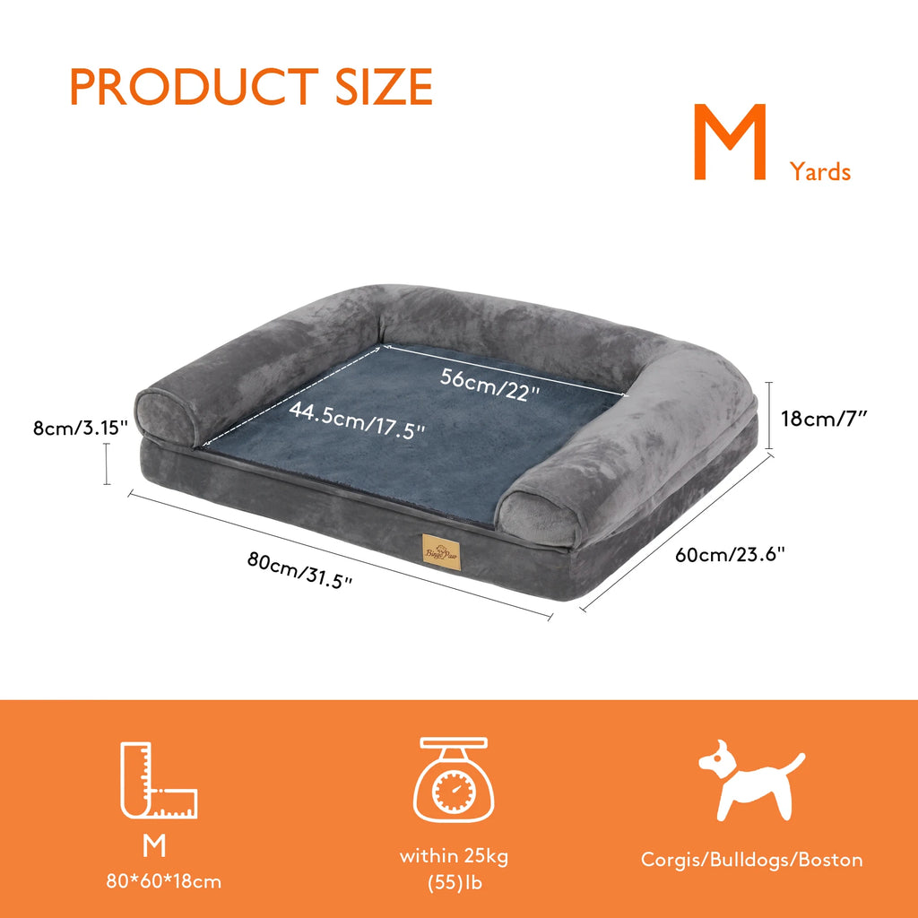 Orthopedic Dog Bed - Extra Large Mattress with Removable Washable Cover