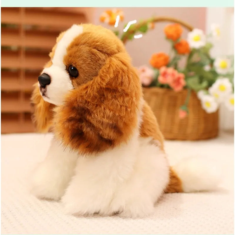 Cavalier King Charles Spaniel Dog Plush Toys Soft Stuffed Simulation Animal Cute Pet Puppy Babys Sleeping Pillow for Kids Girls