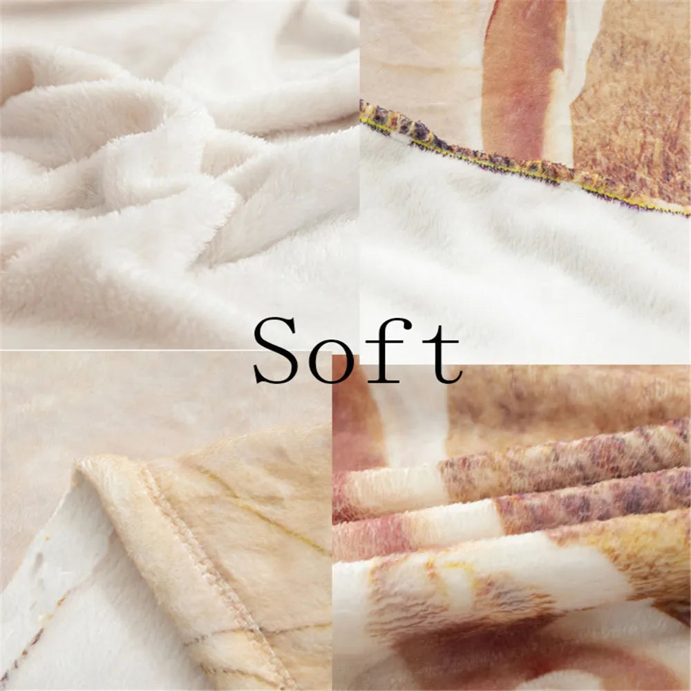 Cavalier King Charles Spaniel Blanket - Soft Flannel Throw with Floral Bouquet Design