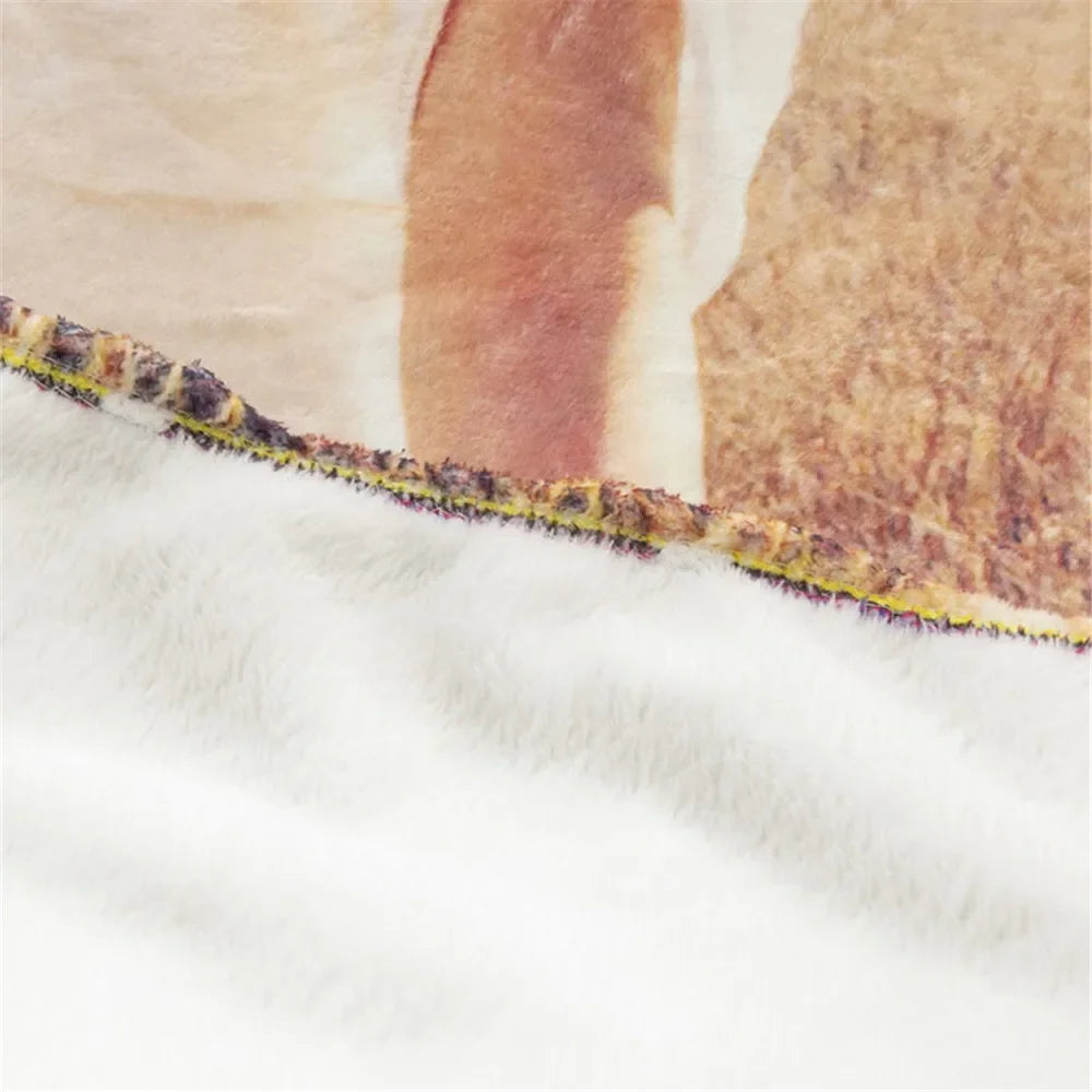 Cavalier King Charles Spaniel Blanket - Soft Flannel Throw with Floral Bouquet Design