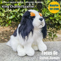 Cavalier King Charles Spaniel Plush Toy - Lifelike High Fidelity Stuffed Animal for Dog Lovers