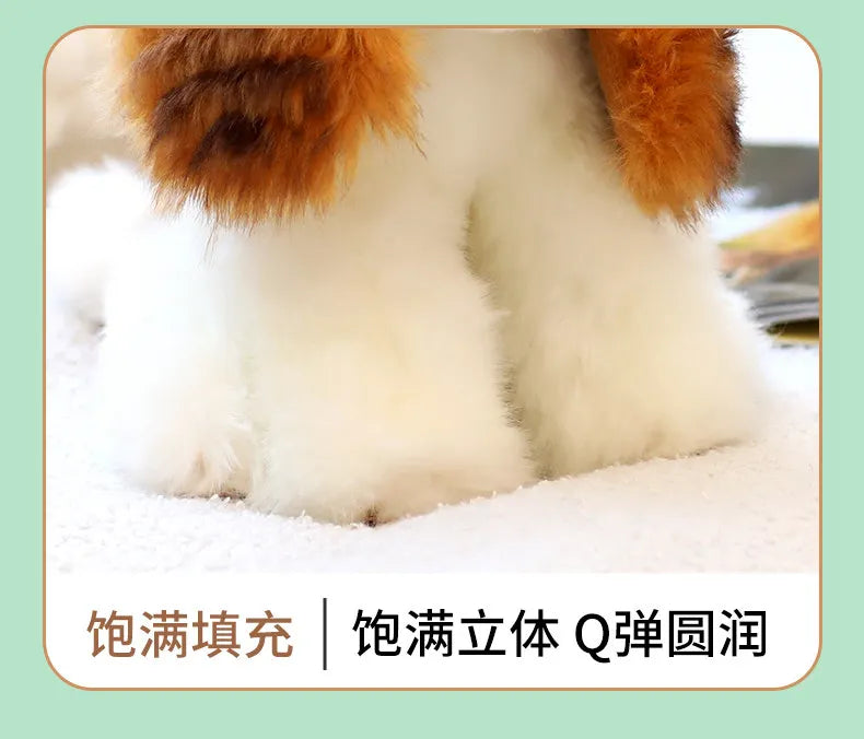 Cavalier King Charles Spaniel Dog Plush Toys Soft Stuffed Simulation Animal Cute Pet Puppy Babys Sleeping Pillow for Kids Girls