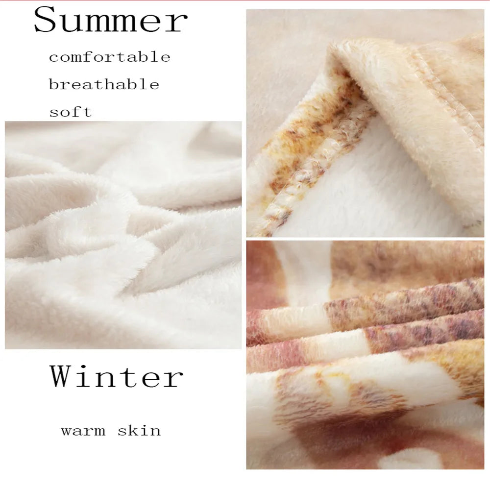 Cavalier King Charles Spaniel Blanket - Soft Flannel Throw with Floral Bouquet Design