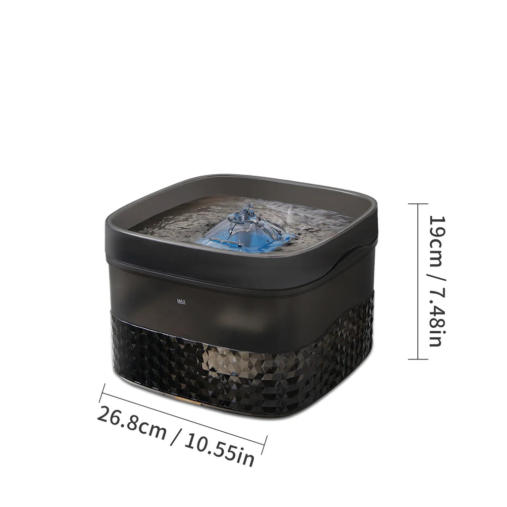 Water Fountain - Ultra-Quiet Automatic Drinking Dispenser 5.5L/9L