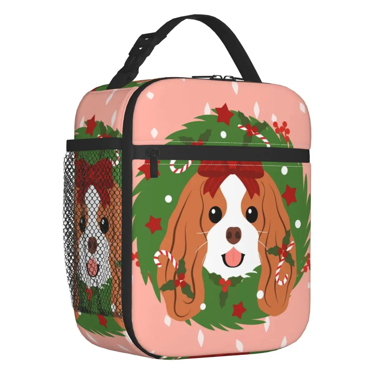 Cavalier King Charles Spaniel Portable Lunch Box Leakproof Family Group Dog Lover Thermal Cooler Food Insulated Lunch Bag Kids