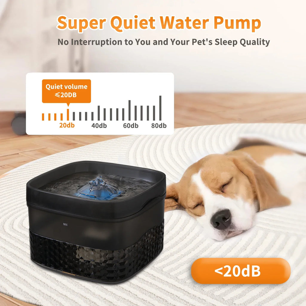 Water Fountain - Ultra-Quiet Automatic Drinking Dispenser 5.5L/9L