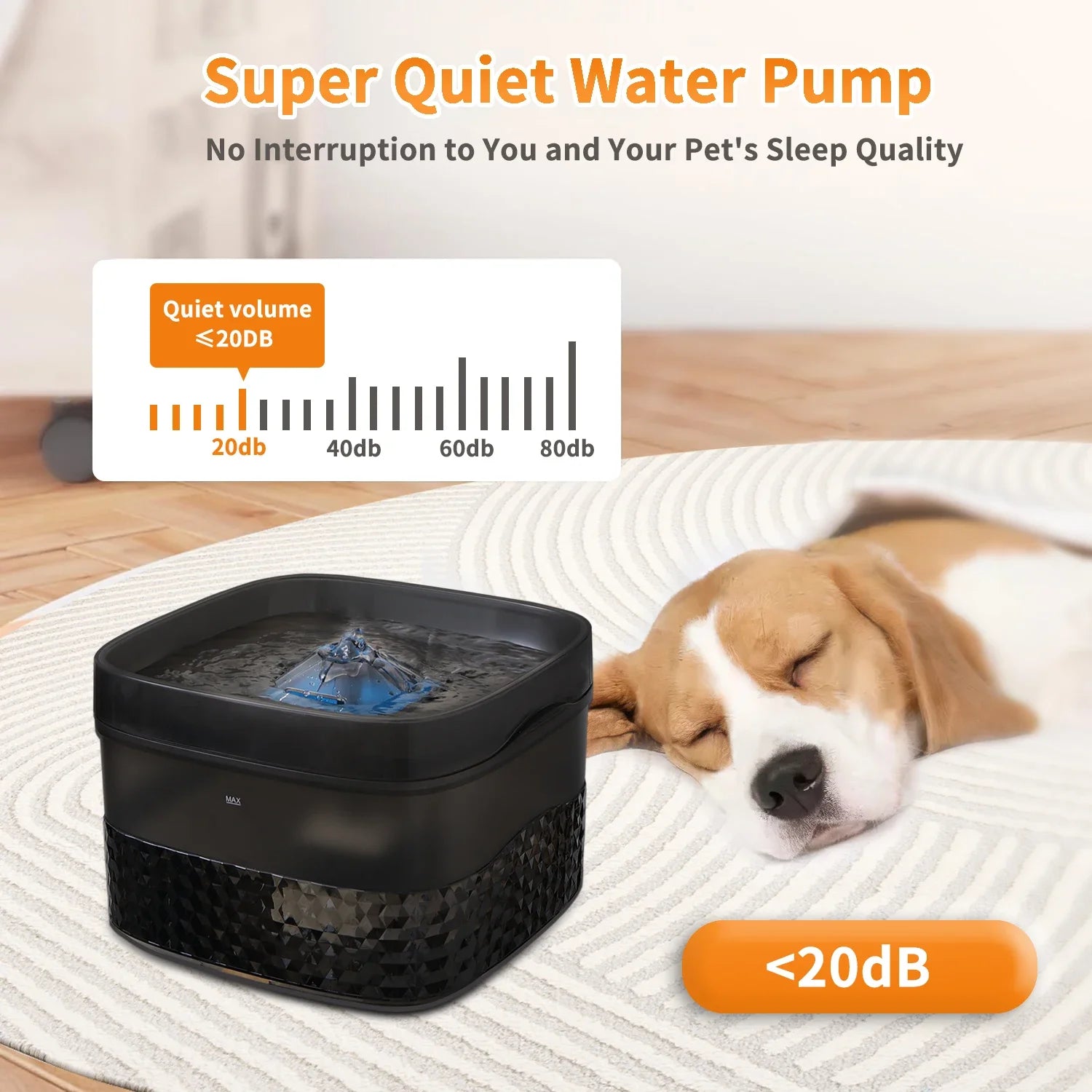 Water Fountain - Ultra-Quiet Automatic Drinking Dispenser 5.5L/9L