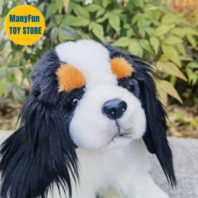 Cavalier King Charles Spaniel Plush Toy - Lifelike High Fidelity Stuffed Animal for Dog Lovers