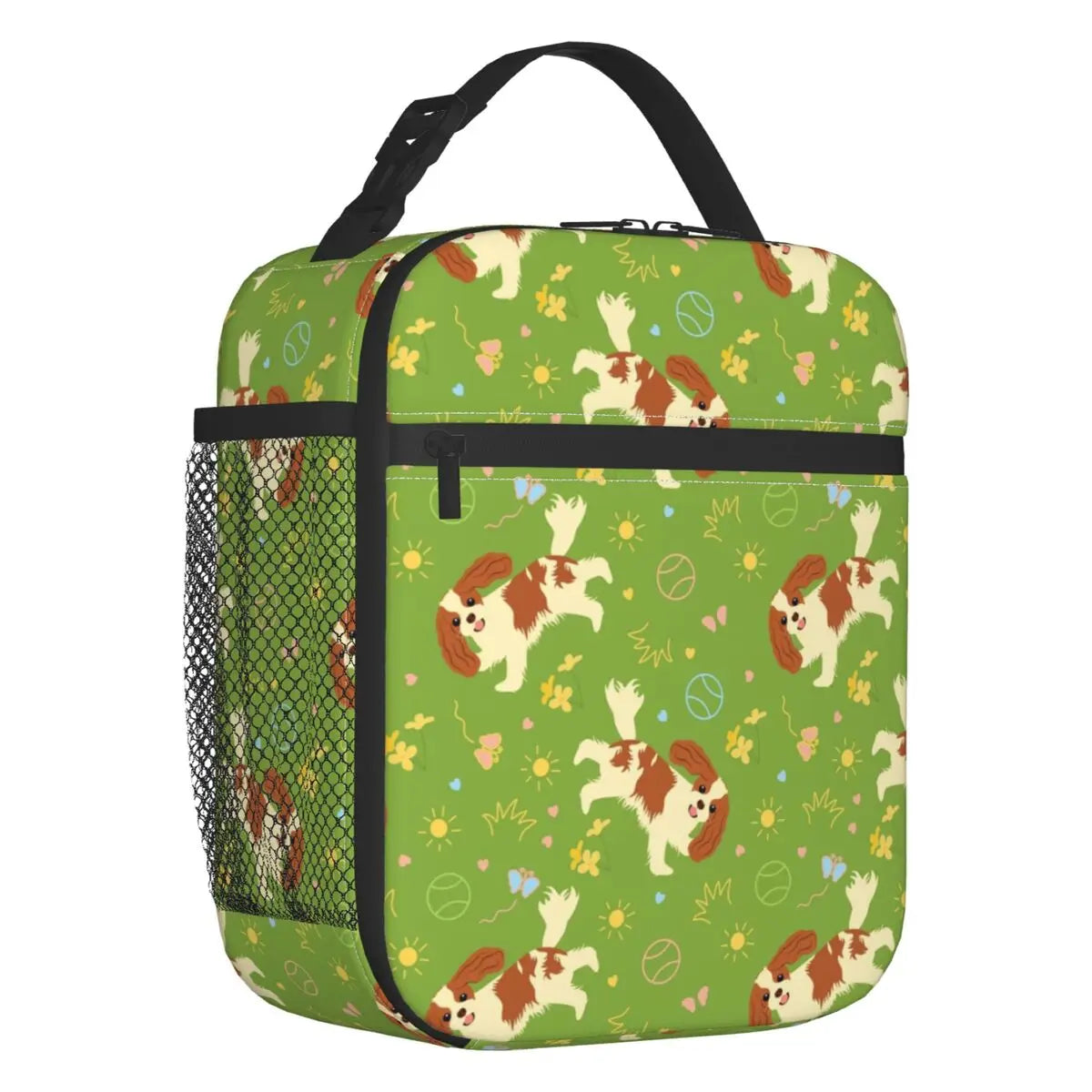 Cavalier King Charles Spaniel Portable Lunch Box Leakproof Family Group Dog Lover Thermal Cooler Food Insulated Lunch Bag Kids