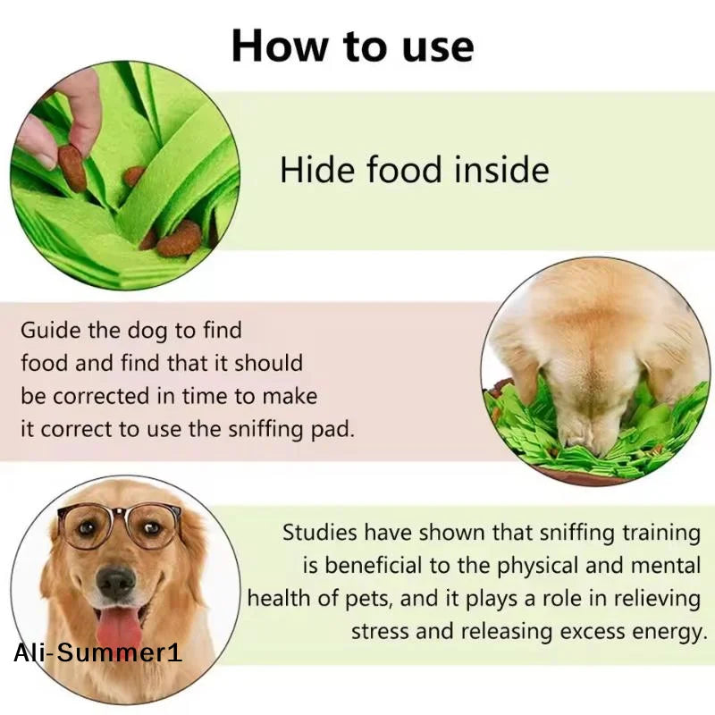Snuffle Mat - Interactive Feeding Game for Mental Enrichment