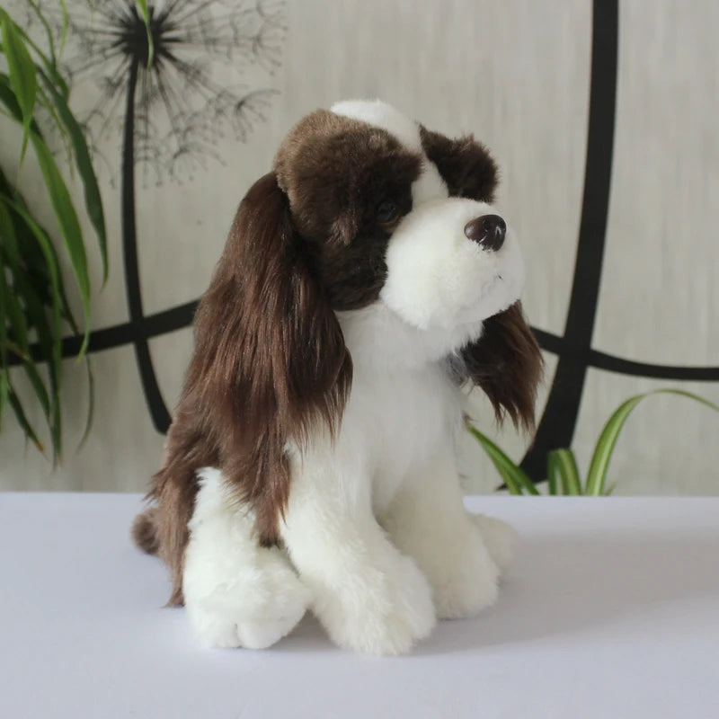Cavalier King Charles Spaniel Plush Toy - Lifelike High Fidelity Stuffed Animal for Dog Lovers