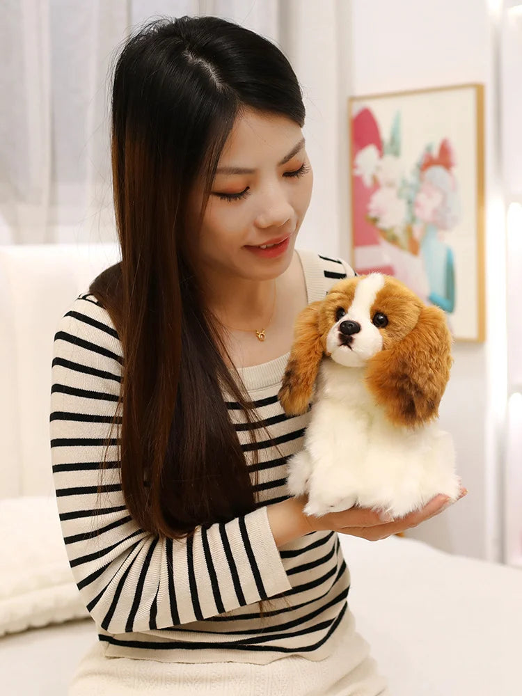 Cavalier King Charles Spaniel Dog Plush Toys Soft Stuffed Simulation Animal Cute Pet Puppy Babys Sleeping Pillow for Kids Girls