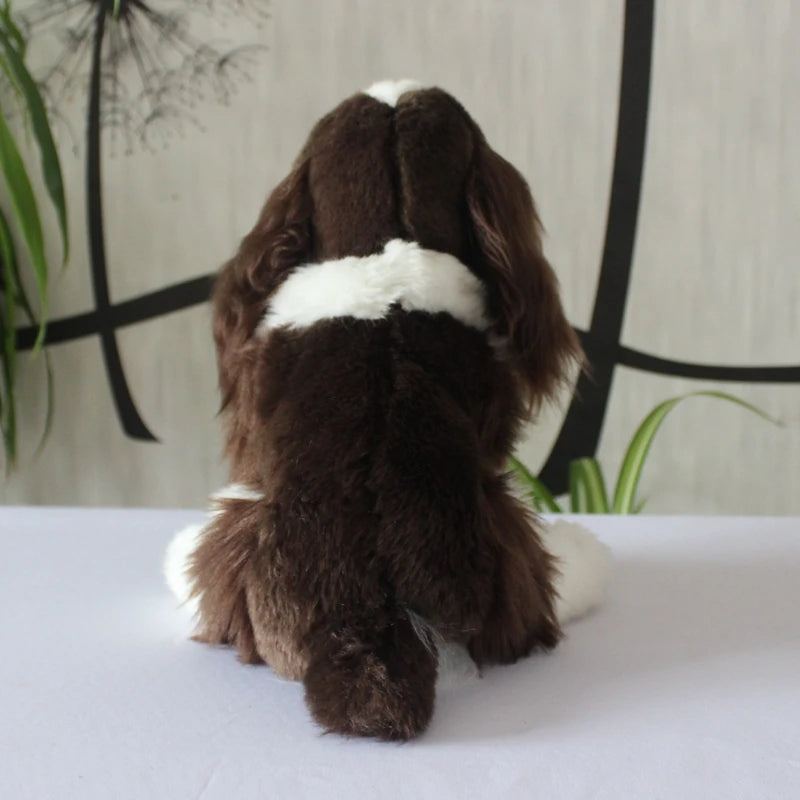 Cavalier King Charles Spaniel Plush Toy - Lifelike High Fidelity Stuffed Animal for Dog Lovers