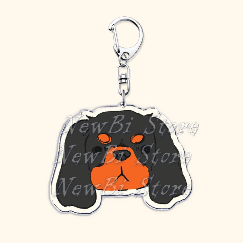 Cavalier King Charles Spaniel Dog Keychains for Accessories Bag Key Chain Ring Jewelry Pet Puppy Lover Animal Gifts Keyrings