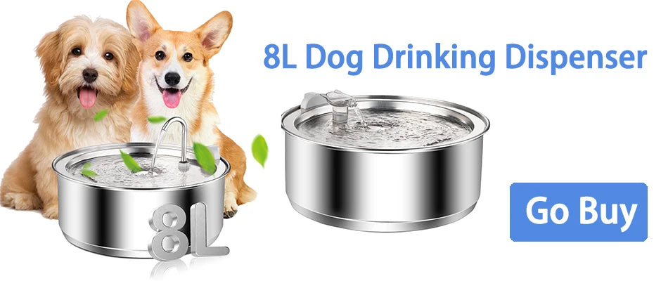 Water Fountain - Ultra-Quiet Automatic Drinking Dispenser 5.5L/9L