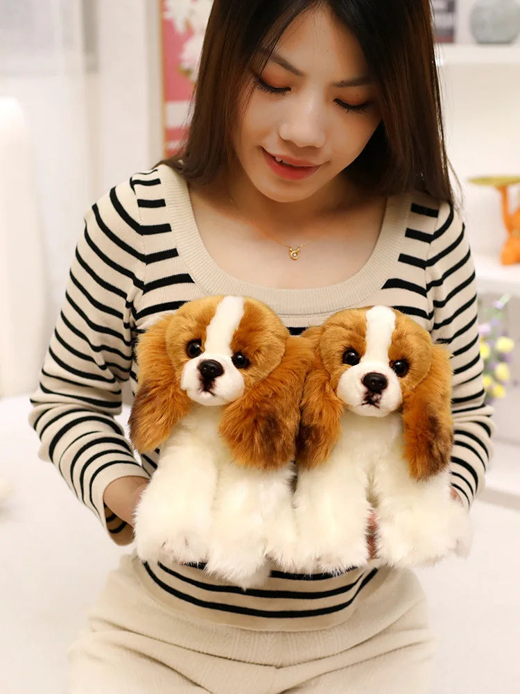 Cavalier King Charles Spaniel Dog Plush Toys Soft Stuffed Simulation Animal Cute Pet Puppy Babys Sleeping Pillow for Kids Girls